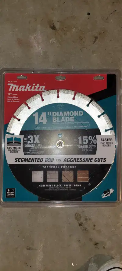 Makita 14 inch diamond blade, View more