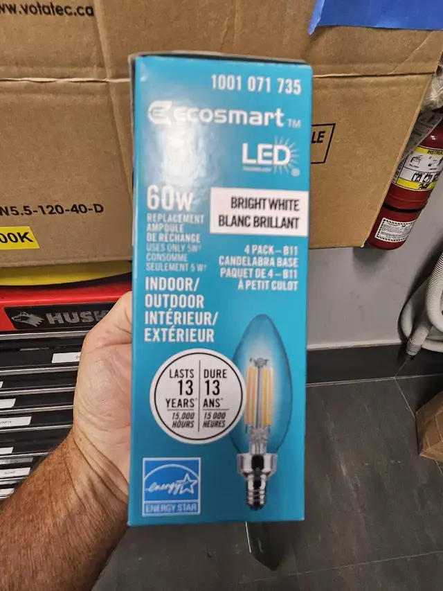 Ecosmart led chandelier light bulbs in Indoor Lighting & Fans in Markham / York Region - Image 3