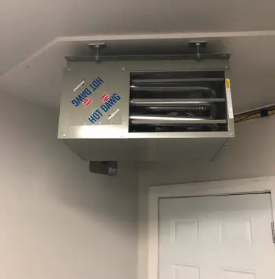 Hey! Can you please provide me with the information for a garage heater quote: - If attached or deta...