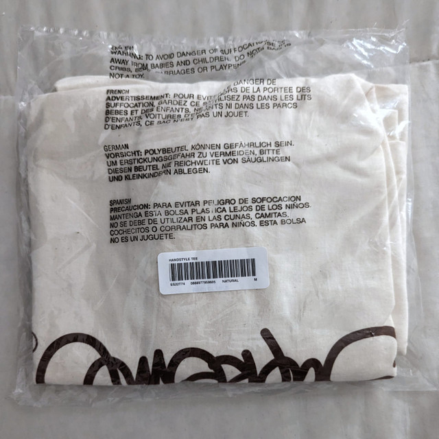 Supreme Handstyle Tee: Natural - Size Medium | Men's | City of