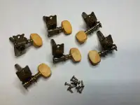 6 TUNING PEGS + 6 GUITAR STRINGS | 6 CHEVILLES + 6 CORDES