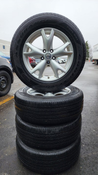225/65 R17 Summer Tires on Alloy Rims