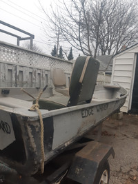 Aluminum boat 11' with trailer and Johnson boat motor