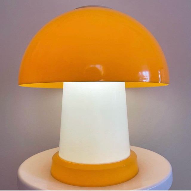 Yellow Mushroom Lamp in Arts & Collectibles in Hamilton