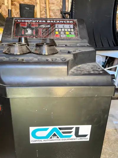 Wheel balancer cael plus accessories  (need recalibration), View more