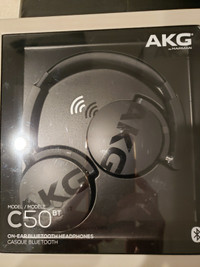 AKG C50BT On ear bluetooth headphones . BNIB NEVER WORN.Price fi