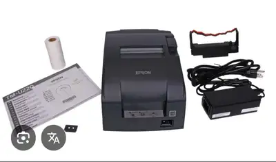 For sale is an Epson TM-U220B impact receipt printer, known for its reliable performance in various...