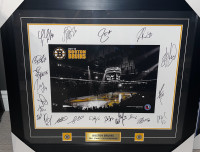 Boston Bruins 2011 NHL Stanley Cup Champions Signed Framed