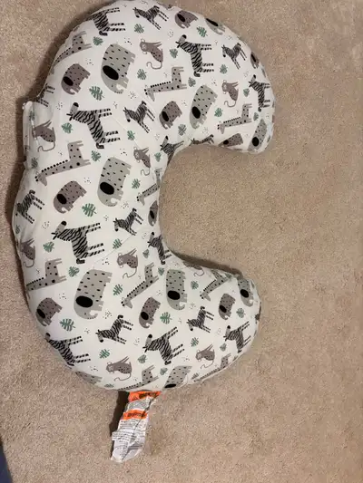 Boppy Nursing Pillow with 2 Covers – Great Condition, View more