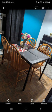 Ikea table and 4 chairs 