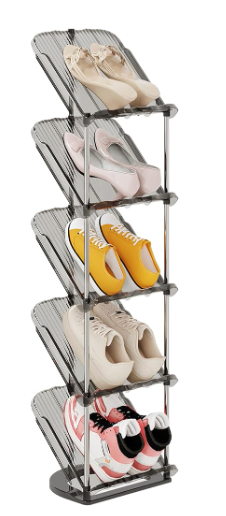 New, Sloping Narrow Shoe Rack 5 Tiers, View more