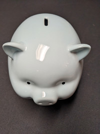 Enesco Light Blue Piggy Bank - Excellent Like New Condition OBO