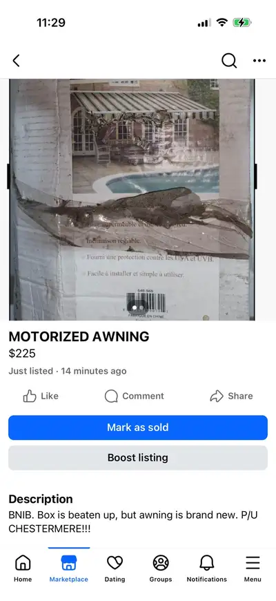 MOTORIZED AWNING , View more