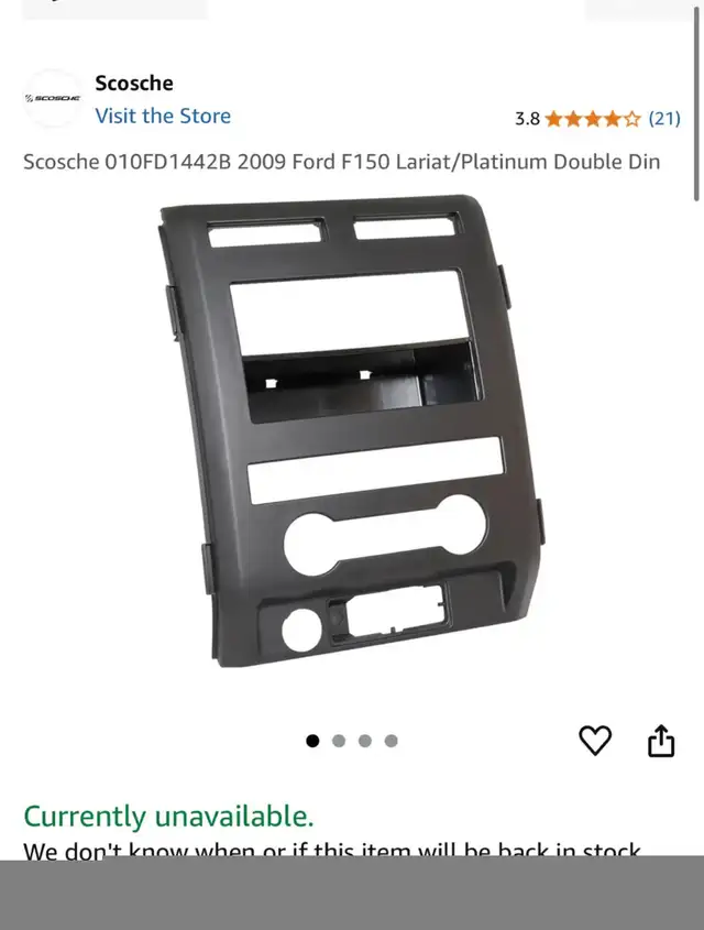 Ford F-150 Dash Radio Install Kit in Other in Hamilton - Image 8