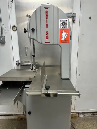 Omcan Meat Band Saw Bought new never used plans changed Model BS-VE-2489-E 2 hp motor 98” blade with...