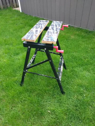 Jobmate/ workmate style workbench and wood vise, View more