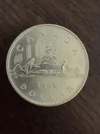 1986 Canada Canoe Nickel Dollar Coin