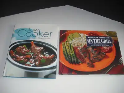 Slow Cooker and Low fat cooking on the Grill cookbooks, View more