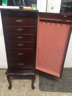 Standing Jewelry Cabinet with 6 Drawers, View more