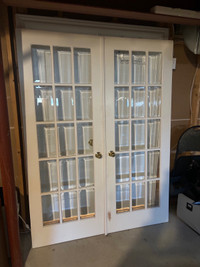 30” x 80” double French doors