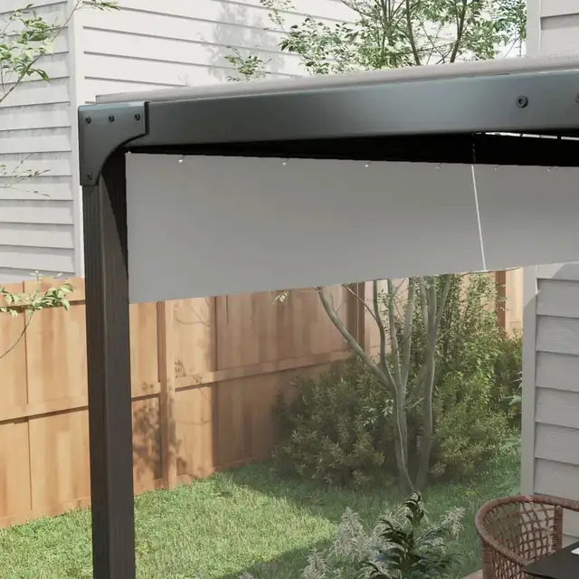 Pergola Gazebo Curtains for 10' x 10' Pergola, 2 Pack Side Panel in Patio & Garden Furniture in Markham / York Region - Image 9