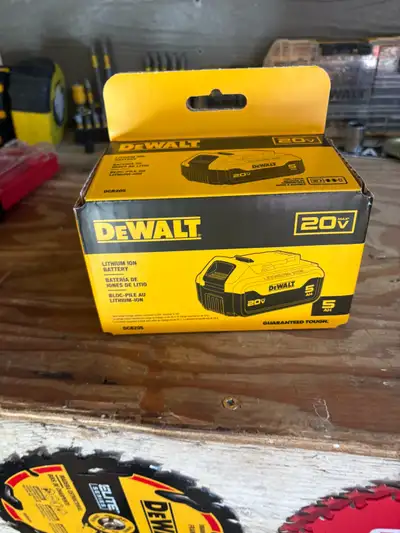 Dewalt 20v 5 AH battery, View more