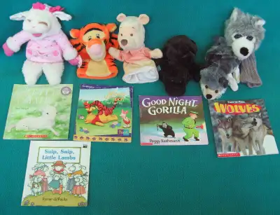 Puppets and companion books for primary /jr, View more