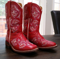 Girls Corral Western Cowboy boots - 100% leather