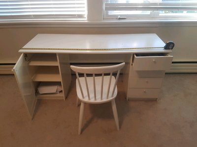Desk and chair, View more
