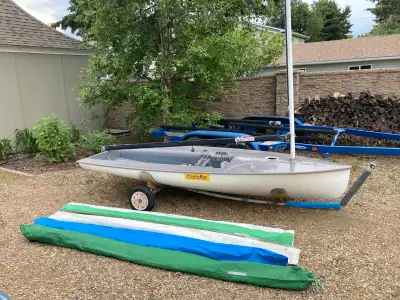 Selling a 1996 Europe Sailboat in good condition. Comes with a launching dolly, 4 sails in great sha...