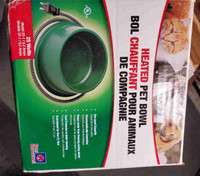 Heated animal water dish