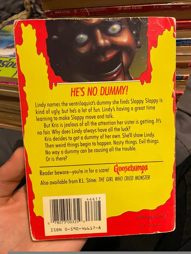 Goosebumps Night of the Living Dummy Paperback Book by R. L. Sti in Fiction in Mississauga / Peel Region - Image 4