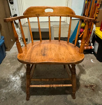 Captain’s chair-solid wood