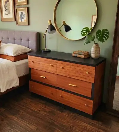 Mid-Century Modern Mahogany Dresser, View more