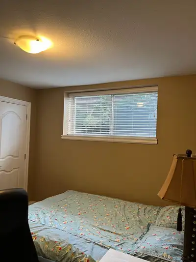 Basement:1 bedroom 1 bathroom with a private entrance ;walk 3 minutes to bus station ,a quiet and sa...