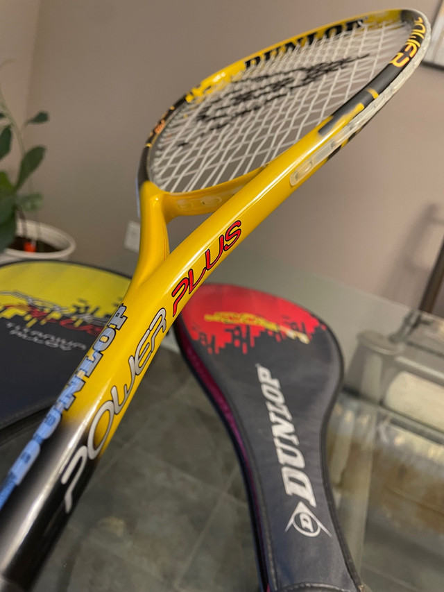 DUNLOP Power Plus and Max Plus Ti Squash Rackets in Tennis & Racquet in Mississauga / Peel Region - Image 4