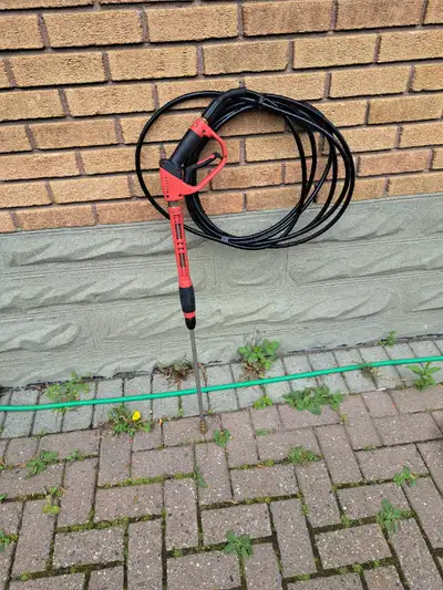 pressure hose and wand