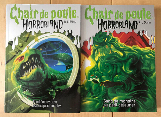Livres tomes 2 et 3 de Chair de poule, Horrorland dans Livres jeunesse et ados  à Saint-Hyacinthe