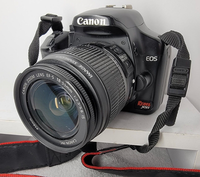 Canon EOS Rebel XSi DSLR Camera w/ 18-55mm Lens Kit + battery, View more