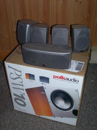 (a) -POLK Audio 7.1 surround speaker system