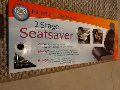 Brand new never used car seat protector (black) Brand: Prince Lionhart 2 stage seat saver Cleaning m...