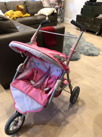 Baby born double doll stroller