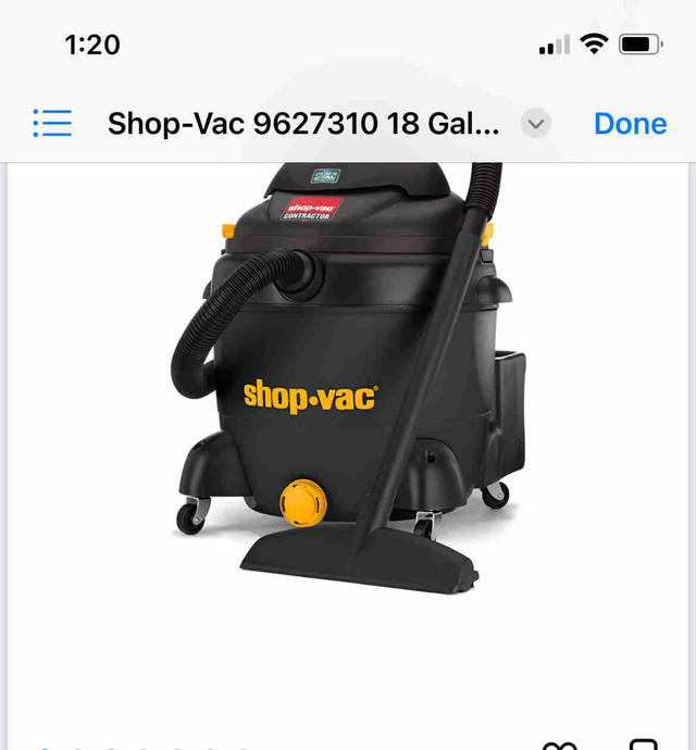 Large Shop-Vac in Vacuums in Cole Harbour