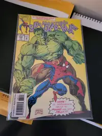 Amazing Spider Man 1993 comic book with the Hulk