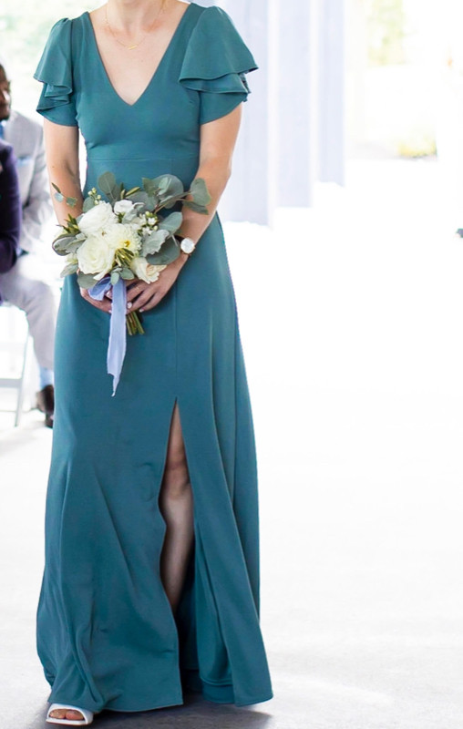 'Birdy Grey' Hannah Crepe Dress- Sea Glass in Wedding in Hamilton - Image 3