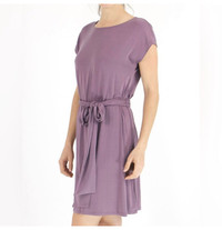 Grace & Lace Modal Knot & Tie Dress - Size L