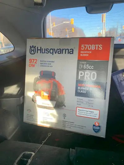 Souffleur sac à dos professionel à essence 570BTS Husqvarna avec, View more