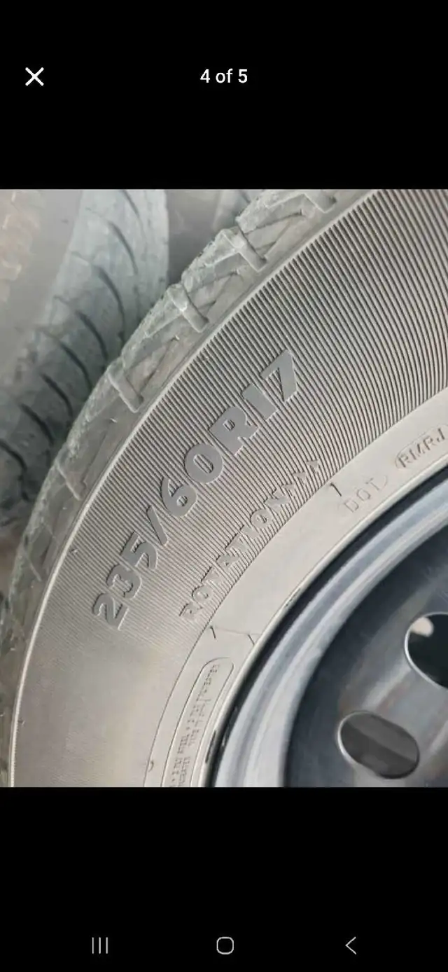 235/60R17 MOTOMASTER WINTER EGDE TIRES + RIMS. in Tires & Rims in Oshawa / Durham Region - Image 5