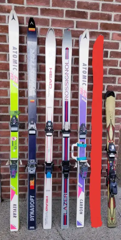 SEVERAL PAIRS OF SKIS WITH BINDINGS!!*(PLEASE READ THE DESCR)*, View more