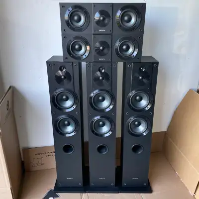 Sony SS-CS Series Home Theatre Speakers 3x SS-CS3 Towers + 2x SS-CS8 Centers (Many more receivers &...